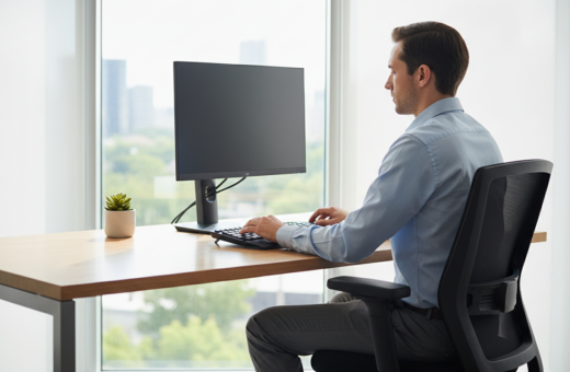 How Screen Height and Keyboard Placement Affect Neck and Shoulder Pain