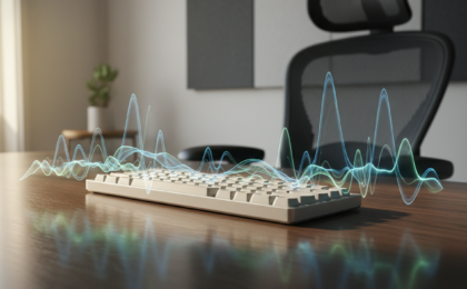 reduce keyboard noise on desk